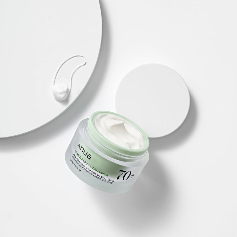 ANUA Heartleaf 70% Intense Calming Cream (50ml) APPLICATION