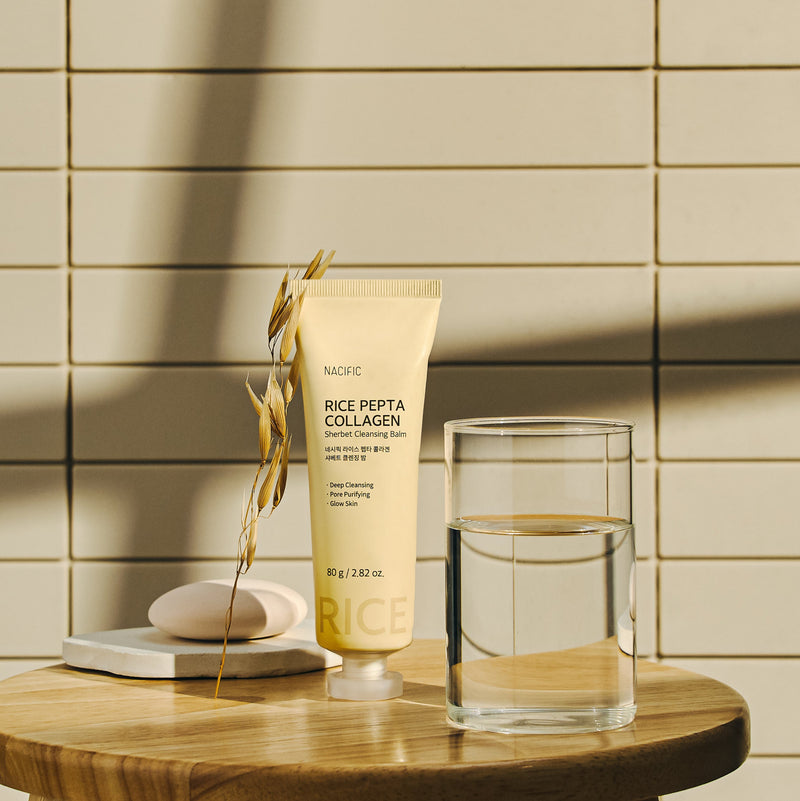 Nacific Rice Pepta Collagen Sherbet Cleansing Balm (80g) CONCEPT SHOT