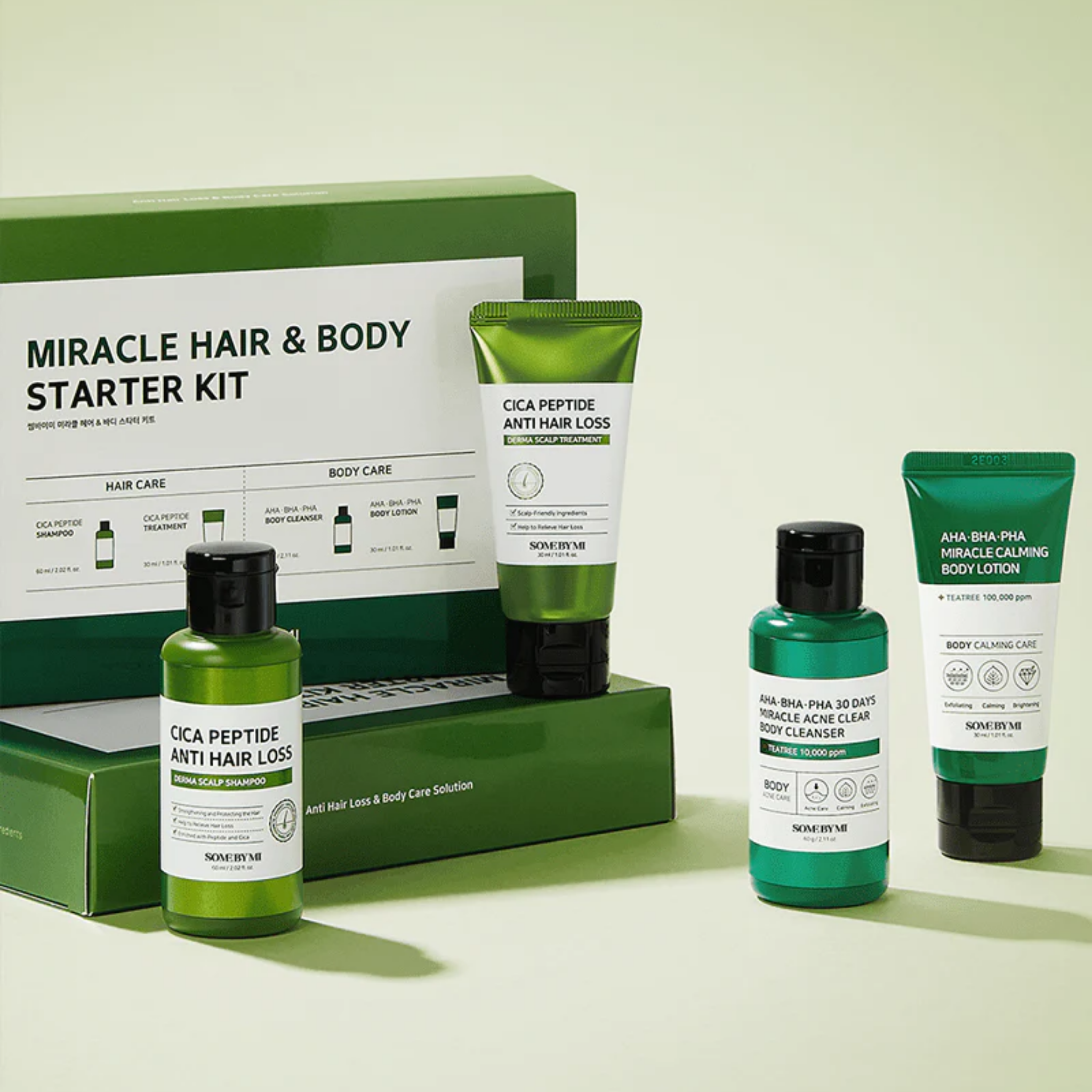 SOME BY MI Miracle Hair&Body Starter Kit (4 items) travel set
