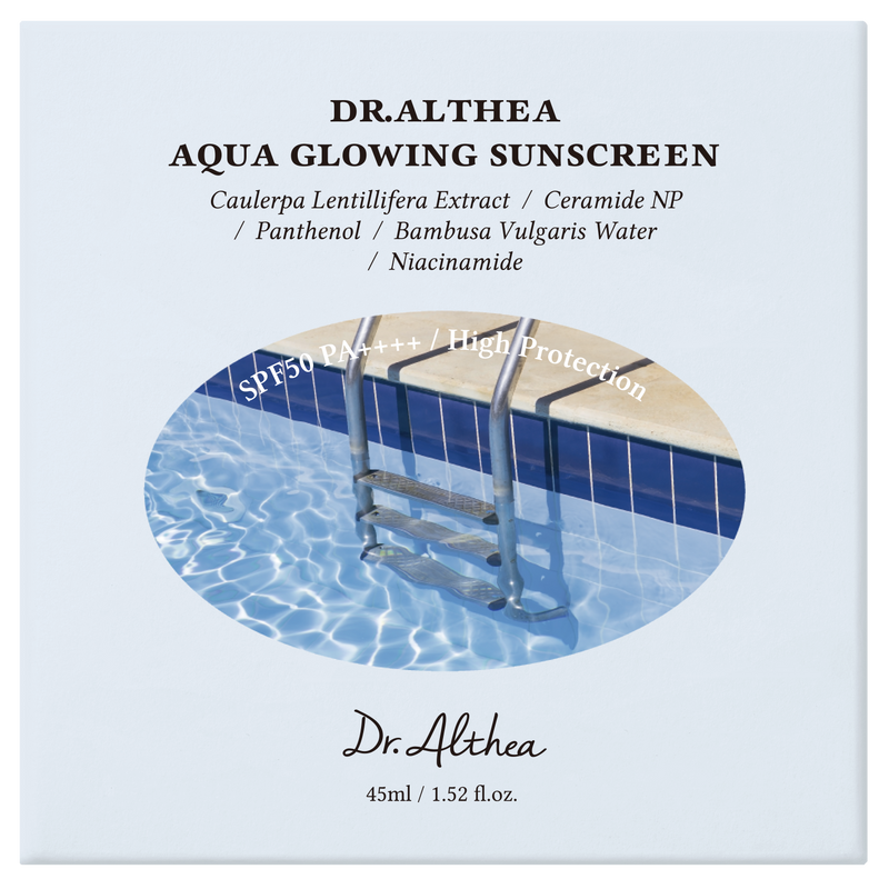 DR. ALTHEA Aqua Glowing Sunscreen EU and UK version pack