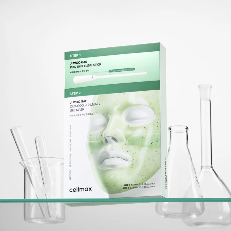 CELIMAX Ji Woo Gae CICA PHA Peel 2-Step Gel Mask (4ea) THUMBNAIL