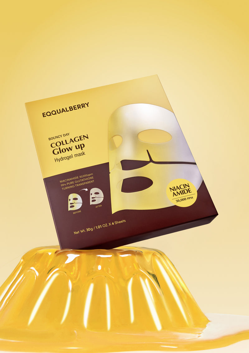 Eqqualberry Collagen Glow Up Hydrogel Mask PACKAGING