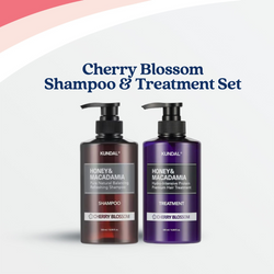 KUNDAL Honey & Macadamia Nature Shampoo & Protein Treatment Set - Cherry Blossom (2 Items)