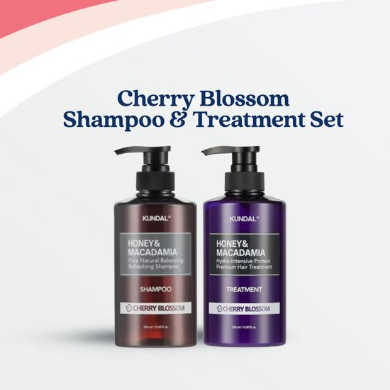 KUNDAL Honey & Macadamia Nature Shampoo & Protein Treatment Set - Cherry Blossom (2 Items)