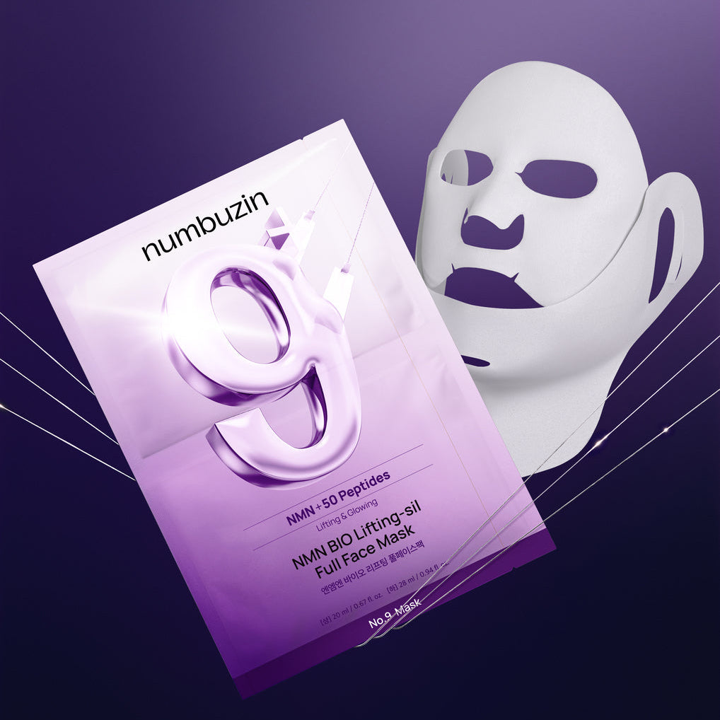 No.9+ NAD+ Bio Lifting-sil Full Face Pack Sheet (4 pcs)