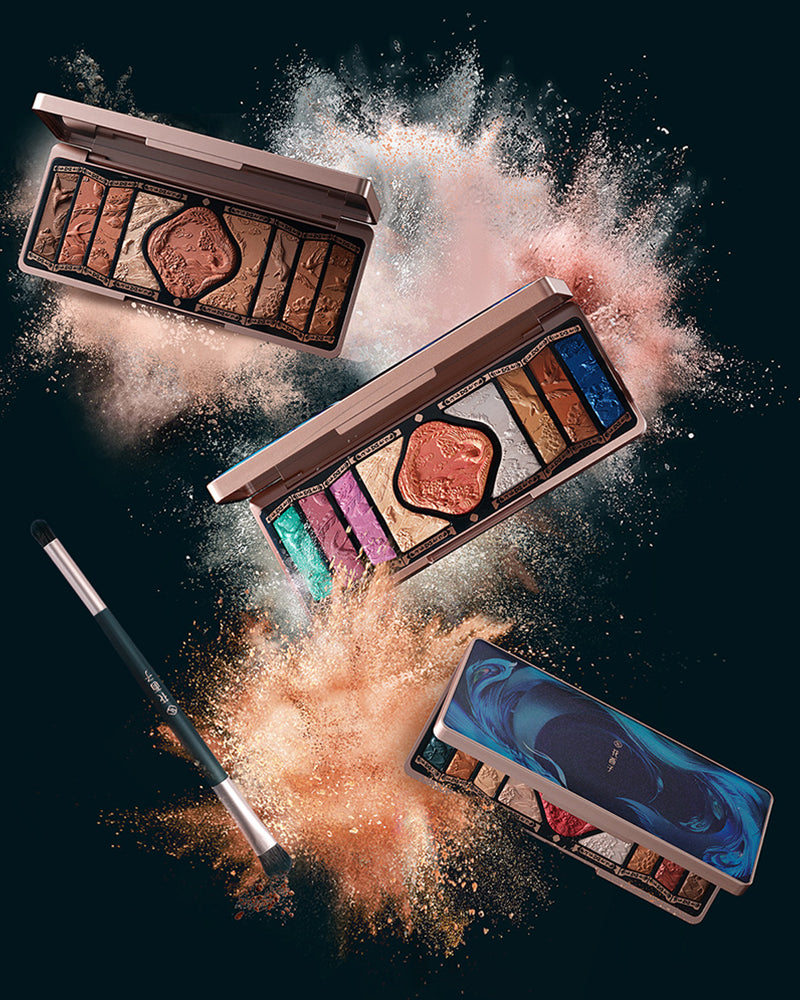 Floral Engraving Phoenix Makeup Palette - H02 Retro Brown