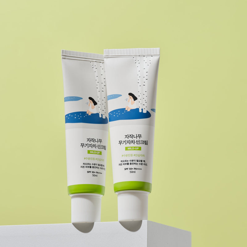RoundLab Birch Juice Mild-Up Sunscreen (50ml) Skin Cupid CONCEPT SHOT