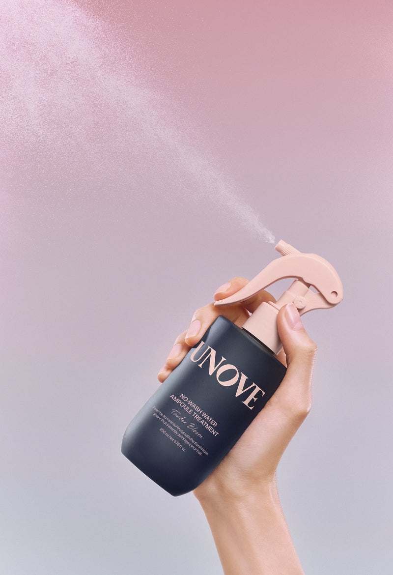 UNOVE Water Ampoule Leave In Treatment (200ml) APPLICATION